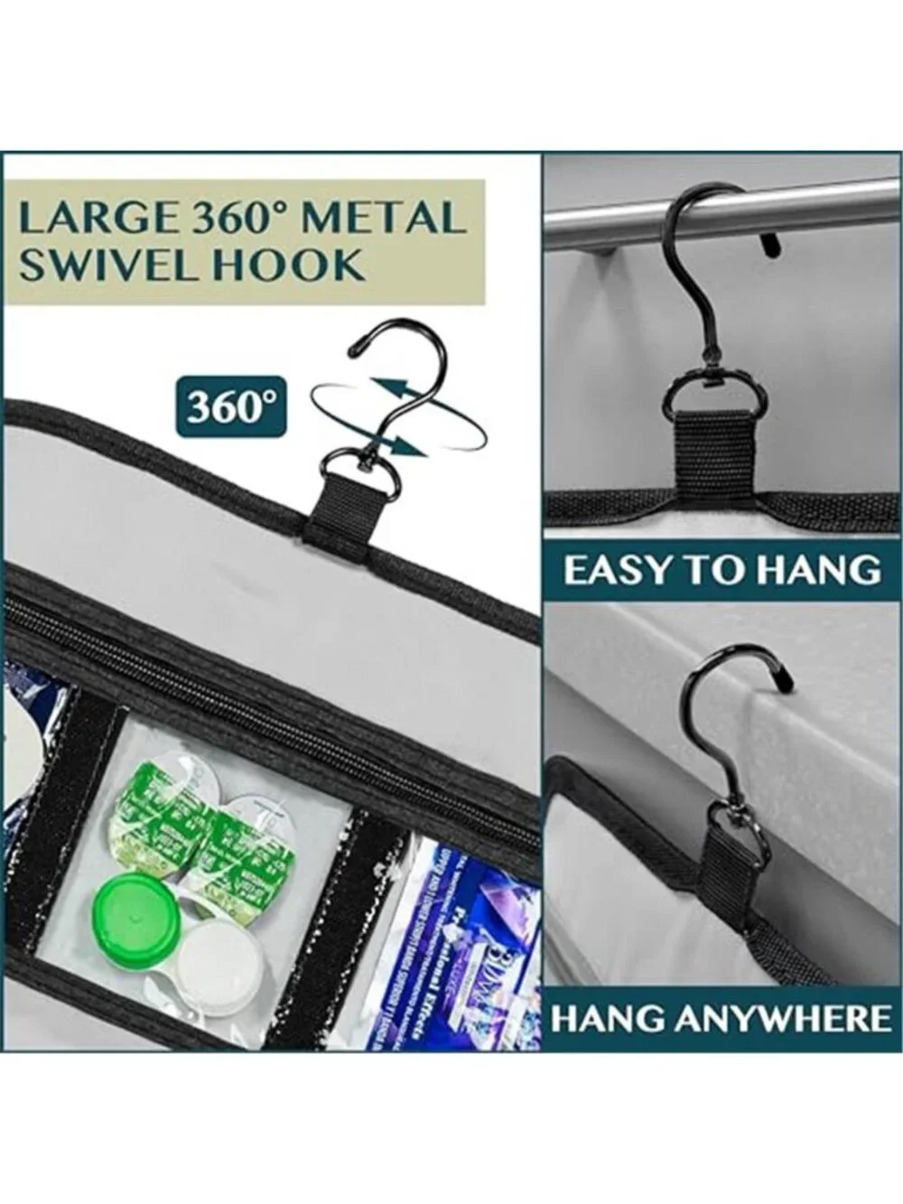 Large Hanging Toiletry Bag Travel Waterproof Cosmetic Makeup Organizer Case Kit